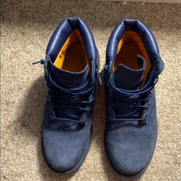 Real Navy Blue Timberlands - Picture 3 of 5